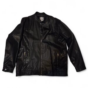 Men's Black Quilted Leather Jacket